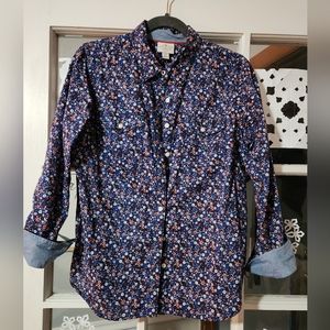 St John's Bay floral button-down shirt